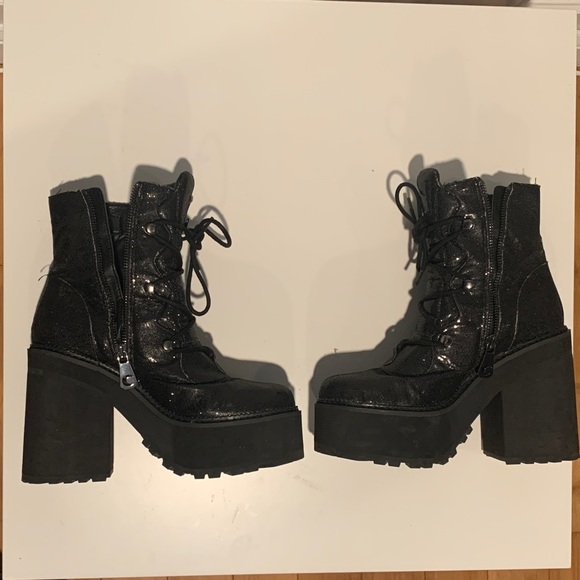 SOLD: Killstar Broom Rider Boots - Picture 2 of 3